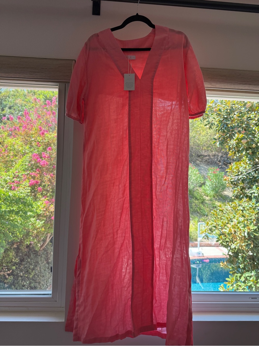 Lake Lightweight Coral Midi Coverup Dress